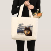 Siberian Husky Tote Bag Jumbo Stoffbeutel (Vorderseite (Produkt))