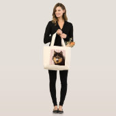Siberian Husky Tote Bag Jumbo Stoffbeutel (Vorderseite (Model))