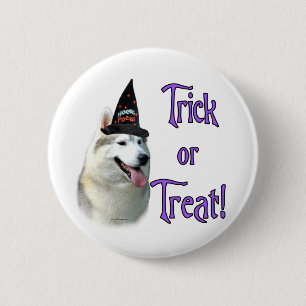Siberian Husky Trick Button