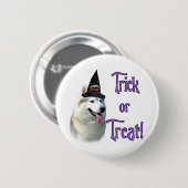 Siberian Husky Trick Button (Vorne & Hinten)