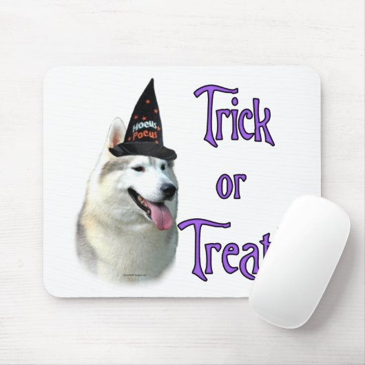 Siberian Husky Trick Mousepad (Mit Mouse)