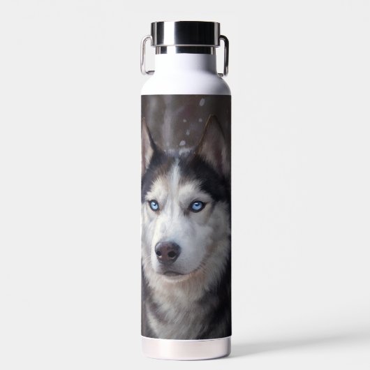Siberian Husky Trinkflasche (Vorne)