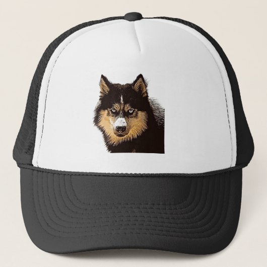 Siberian Husky Truckerkappe (Vorderseite)