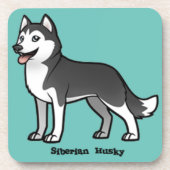 Siberian Husky Untersetzer (Vorderseite)