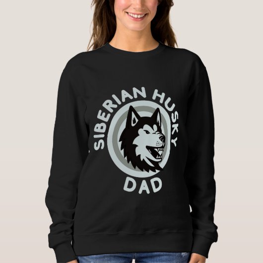 Siberian Husky Vater Dog Vater Sweatshirt (Vorderseite)