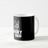 Siberian Husky Vater Kaffeetasse (VorderseiteRechts)