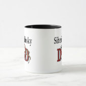Siberian Husky Vater Tasse (Zentrum)