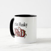 Siberian Husky Vater Tasse (Vorderseite Links)
