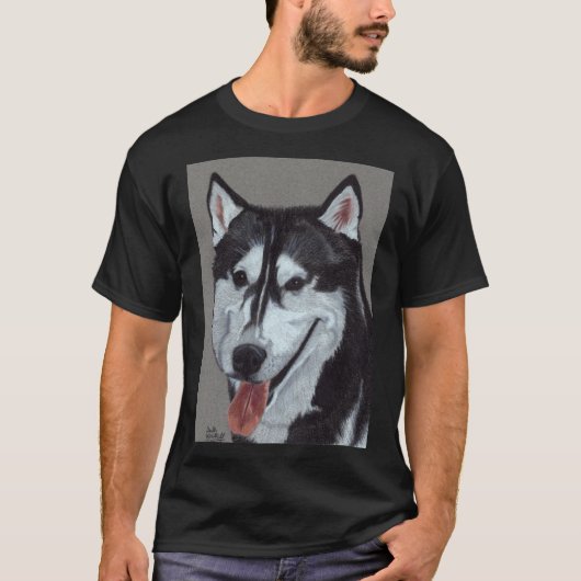 Siberian Husky Vignette T-Shirt (Vorderseite)