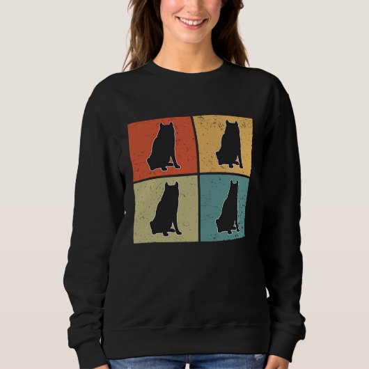 Siberian Husky Vintage  2 Sweatshirt (Vorderseite)