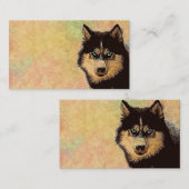 Siberian Husky Visitenkarte (Vorne/Hinten)