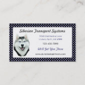 Siberian Husky Visitenkarte (Vorderseite)