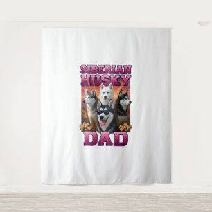 Siberian Husky Wandteppich