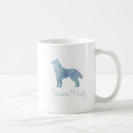 Siberian Husky Watercolor Design Kaffeetasse