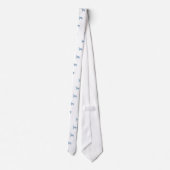 Siberian Husky Watercolor Design Krawatte (Rückseite)