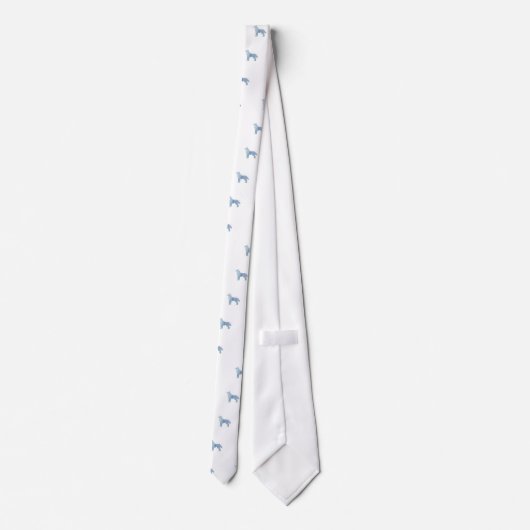 Siberian Husky Watercolor Design Krawatte (Rückseite)