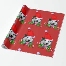 Siberian Husky Weihnachten Geschenkpapier
