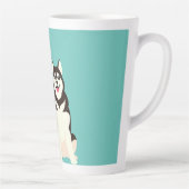 Siberian Husky Weihnachten Milchtasse (Rechts)