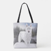 Siberian Husky Weihnachten Tasche (Rückseite)