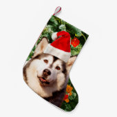 Siberian Husky Weihnachtsbaum Ornamente Schneemann Kleiner Weihnachtsstrumpf (Vorderansicht (hängend))
