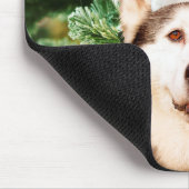 Siberian Husky Weihnachtsbaum Ornamente Schneemann Mousepad (Ecke)