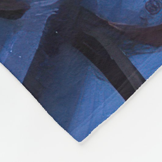 Siberian Husky Weihnachtssaison Fleecedecke (Ecke)