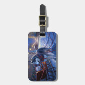 Siberian Husky Weihnachtssaison Gepäckanhänger (Vorderseite vertikal)