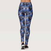 Siberian Husky Weihnachtssaison Leggings (Rückseite)