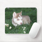 Siberian Husky Welppy Mousepad (Mit Mouse)