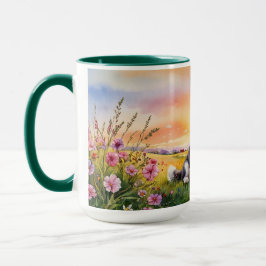 Siberian Husky Welppy Sunrise Tasse
