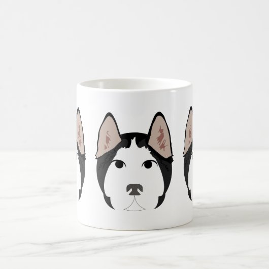 Siberian Husky zur Tasse (Mittel)