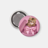 Siberian Kitten Magnet (Vorderseite/Rückseite)