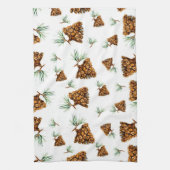 Siberian Pinecone Pattern Towel Geschirrtuch (Vertikal)