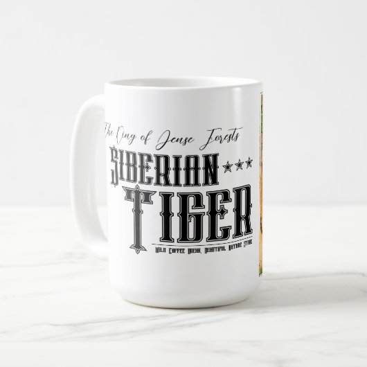 Siberian Tiger マグカップ Kaffeetasse (Vorderseite Links)