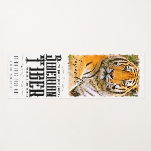 Siberian Tiger ヨガマット Yogamatte (Vorderseite (Horizontal))