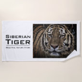 Siberian Tiger:Beach Towel Strandtuch (Vorderseite)