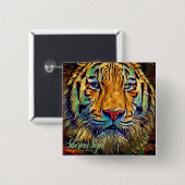Siberian Tiger Button (Vorne & Hinten)