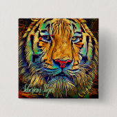 Siberian Tiger Button (Vorderseite)