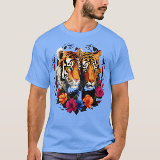 Siberian Tiger Couple Valentine T-Shirt