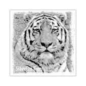 Siberian Tiger Gummistempel (Prägung)