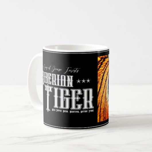 Siberian Tiger Kaffeetasse (Vorderseite Links)