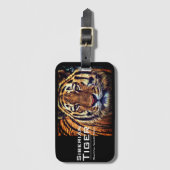 Siberian Tiger:Luggage Tag Gepäckanhänger (Vorderseite Vertikal)
