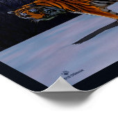 Siberian Tiger Poster (Ecke)