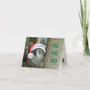 Siberische Cat Holiday Greetings Card Feiertagskarte