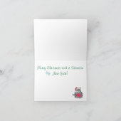 Siberische Cat Holiday Greetings Card Feiertagskarte (Innenseite)