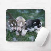 Siberische Husky-Jungtiere, 3 Wochen Mousepad (Mit Mouse)