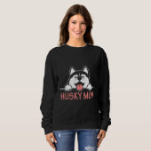 Siberische Husky-Mama 9 Sweatshirt (Vorne ganz)