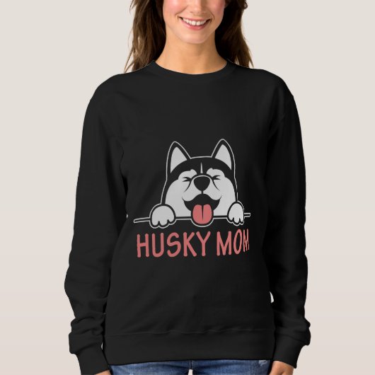 Siberische Husky-Mama 9 Sweatshirt (Vorderseite)