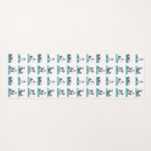 Siberische Husky-Yoga-Pose Yogamatte (Vorderseite (Horizontal))