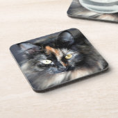 Siberische Katze Getränkeuntersetzer (Linke Seite)